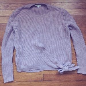 Madewell Faux Wrap Sweater with Tie